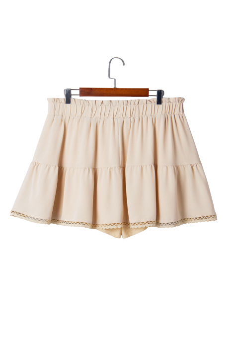 Millie Trim Boho Ruffled PLUS Shorts