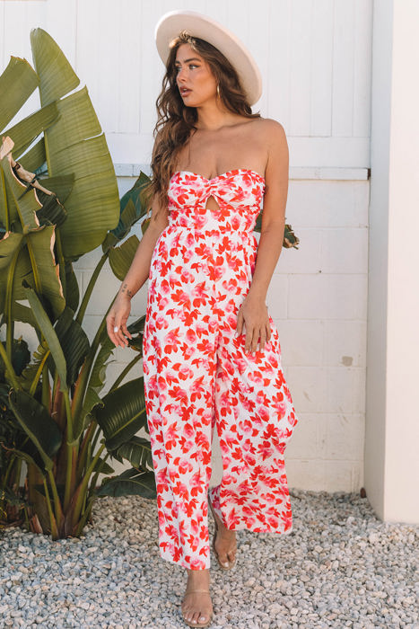 Mira Floral Wide Leg Jumpsuit