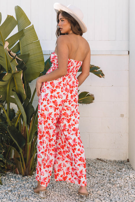 Mira Floral Wide Leg Jumpsuit