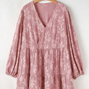  Miracle Surplice Tiered Ruffled PLUS Dress