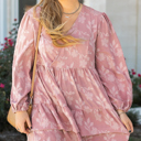 Peach Blossom XXXXL Miracle Surplice Tiered Ruffled PLUS Dress