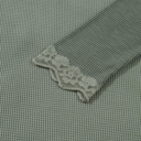  Miriam Ribbed Lace Patchwork Long Sleeve Top