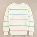  Miriam Stripes Baggy Henley Sweater