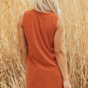  Molly Corduroy Western Embroidered Patched Pocket Mini Dress