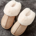 Molly Plush Suede Winter Home Slippers