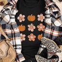  Molly Pumpkin Flower Graphic Top