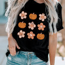  Molly Pumpkin Flower Graphic Top