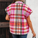  Molly Sherpa Plaid Jacket Vest