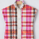  Molly Sherpa Plaid Jacket Vest