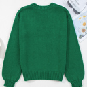  Monamara Bow Graphic Christmas Sweater