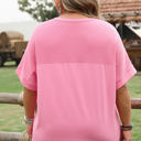  Morgan Plus Size Corded Pocketed Top