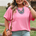  Morgan Plus Size Corded Pocketed Top