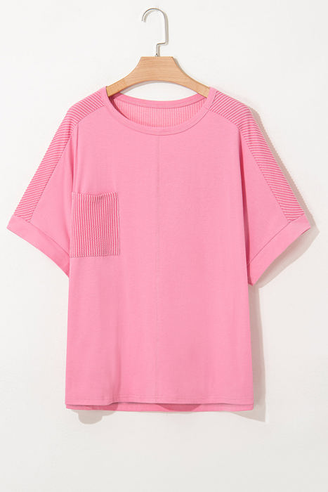 Morgan Plus Size Corded Pocketed Top