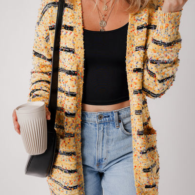 Morgan Pom Pom Knit Cardigan