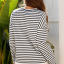  Morgan Stripe Starry Patch Casual Knit Top