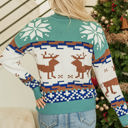  Myla Reindeer Snowflake Turtleneck Sweater