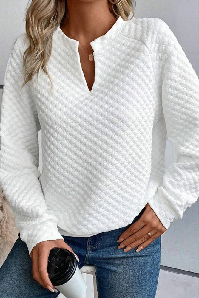 Mylah Quilted Long Sleeve Top