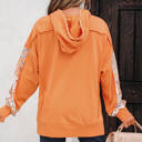  Myrassa Side Slit Drawstring Hoodie