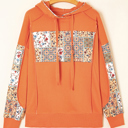  Myrassa Side Slit Drawstring Hoodie