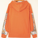  Myrassa Side Slit Drawstring Hoodie