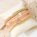  Nancy Simple Beaded Layer Bracelet