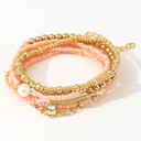  Nancy Simple Beaded Layer Bracelet