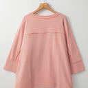  Naomi Floral Starbust Exposed Seam Mineral Wash Top
