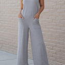  Naomi Pocket Spaghetti Strap Wide Leg Jumpsuit