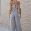  Naomi Pocket Spaghetti Strap Wide Leg Jumpsuit