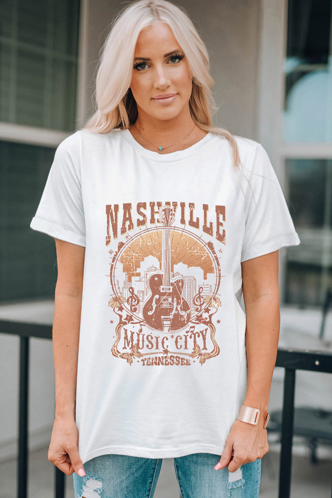 Nashville music City Graphic Tee