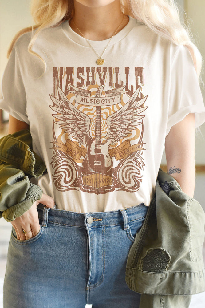 Nashville music City Graphic Tee