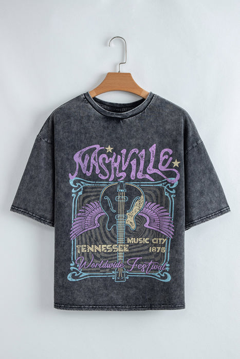 Nashville Tennessee Mineral Washed Vintage Tee