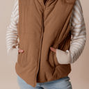  Natalia Corduroy Zipped Puffer Vest