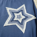 Natalie Knitted Star Patchwork Oversize Top