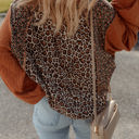  Natalie Leopard & Floral Patchwork Loose Top