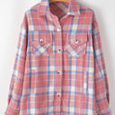  Natalie Plaid Button Up Shacket