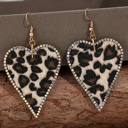  Natalie Print Heart Shape Earrings