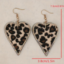  Natalie Print Heart Shape Earrings
