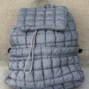Dusk Blue Natalie Quilted Puffer Backpack