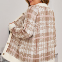  Navy Trim Front Cardigan PLUS Sweater