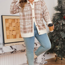  Navy Trim Front Cardigan PLUS Sweater