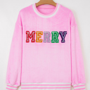  Naya Merry Graphic Plush Pullover