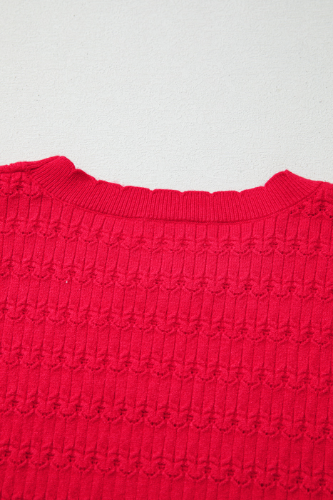 Nellie Knit Ribbed Cuffs Sweater