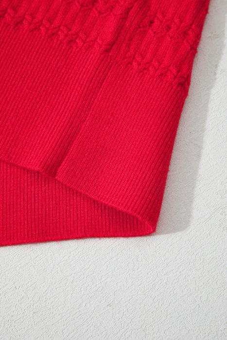 Nellie Knit Ribbed Cuffs Sweater