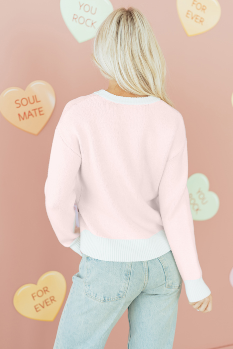 Nevaeh Pattern Drop Shoulder Sweater