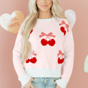  Nevaeh Pattern Drop Shoulder Sweater