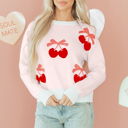  Nevaeh Pattern Drop Shoulder Sweater