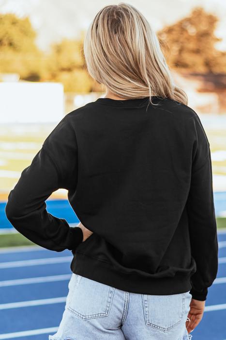 Nia Patched Game Day Sweatshirt