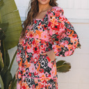  Nicole Puff Sleeve Mini Dress