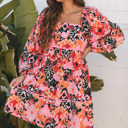  Nicole Puff Sleeve Mini Dress